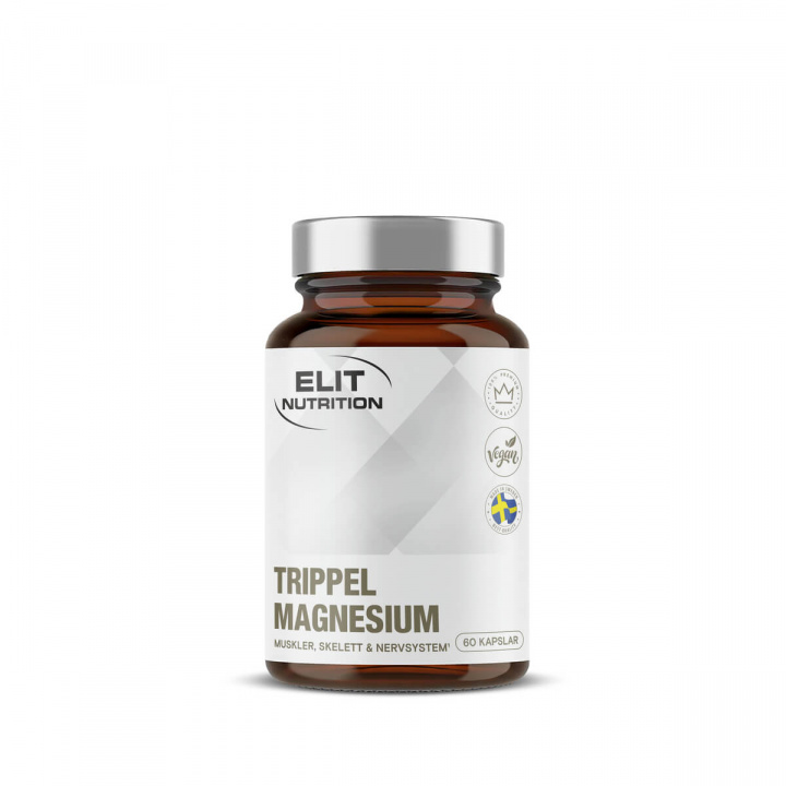 Trippel Magnesium, 60 kapslar i gruppen Kosttillskott / Vitaminer & Mineraler hos Sportgymbutiken.se (EN-217)