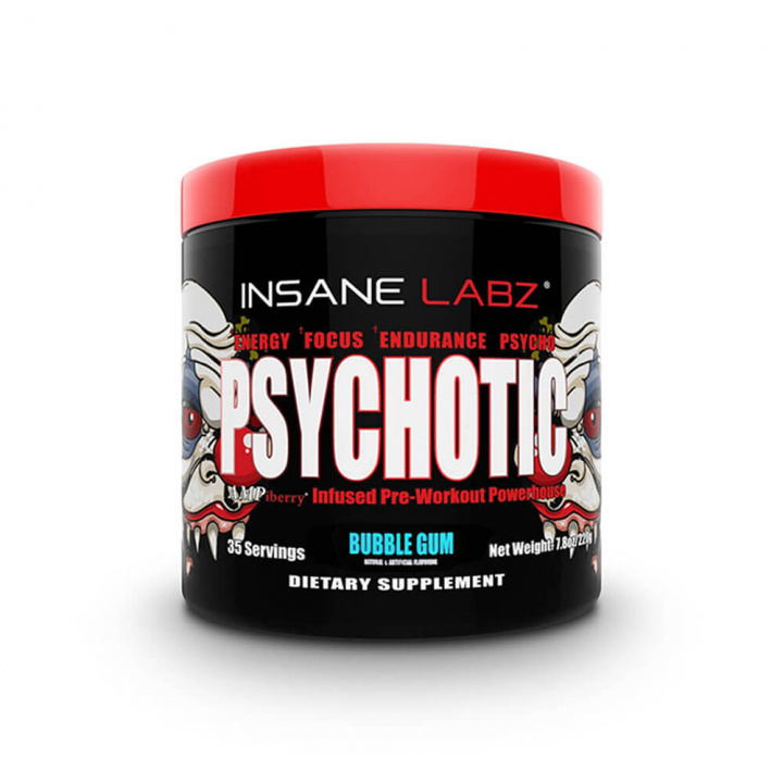 Kolla Psychotic Pre-Workout, 259 g, Insane Labz hos SportGymButiken.se