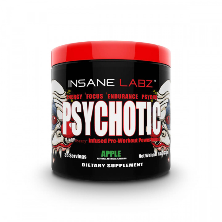 Kolla Psychotic Pre-Workout, 259 g, Insane Labz hos SportGymButiken.se