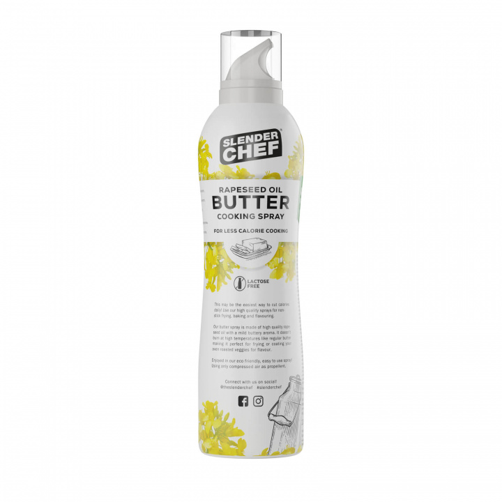 Kolla Slender Chef Cooking Spray, 200 ml, Butter hos SportGymButiken.se
