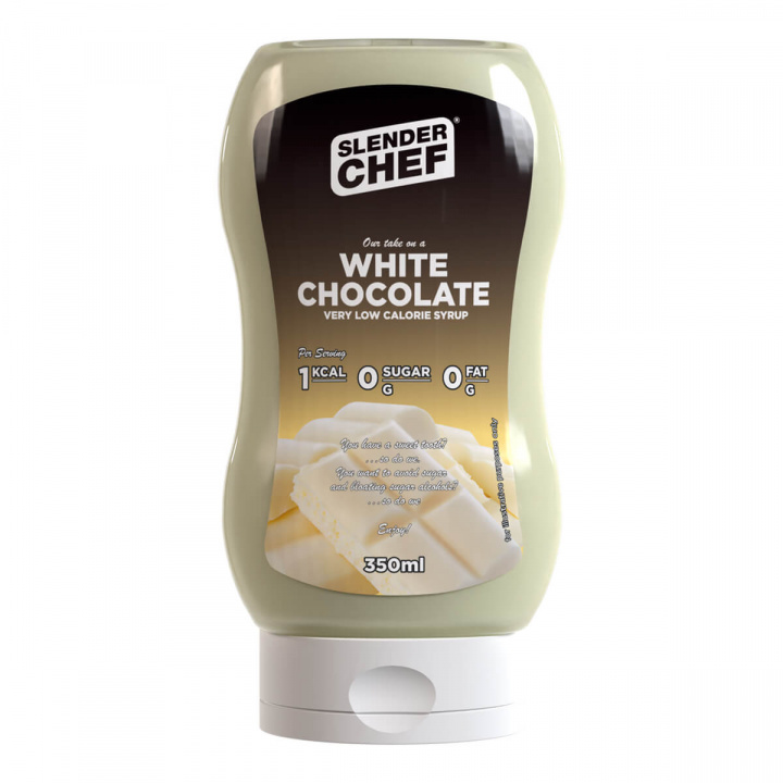 White Chocolate Syrup, 350 ml, Slender Chef i gruppen Kosttillskott / Livsmedel / Såser & Oljor hos Sportgymbutiken.se (FM-SC9791WCS)