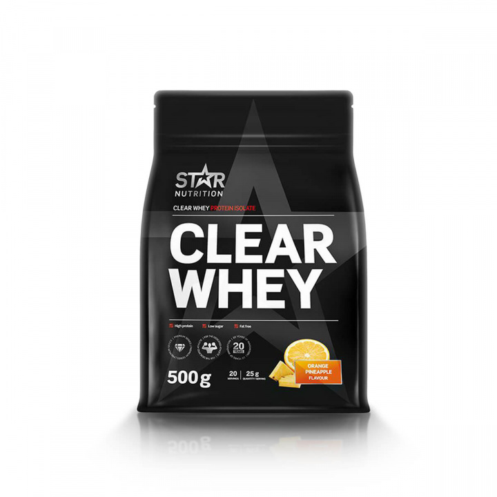 Clear Whey, 500 g, Orange Pineapple i gruppen Kosttillskott / Proteinpulver / Vassle hos Sportgymbutiken.se (FM-SN57100-OP)