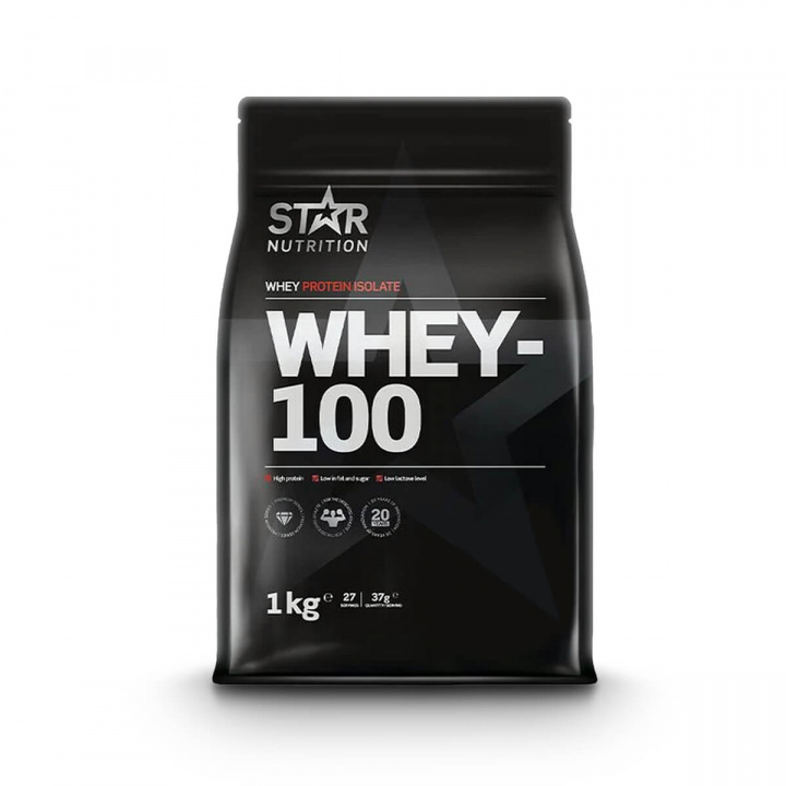 Kolla in Whey-100, 1 kg, Chocolate Raspberry hos SportGymButiken.se
