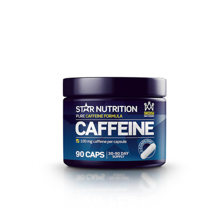 Kolla Caffeine 100 mg, 90 kapslar, Star Nutrition hos SportGymButiken.se