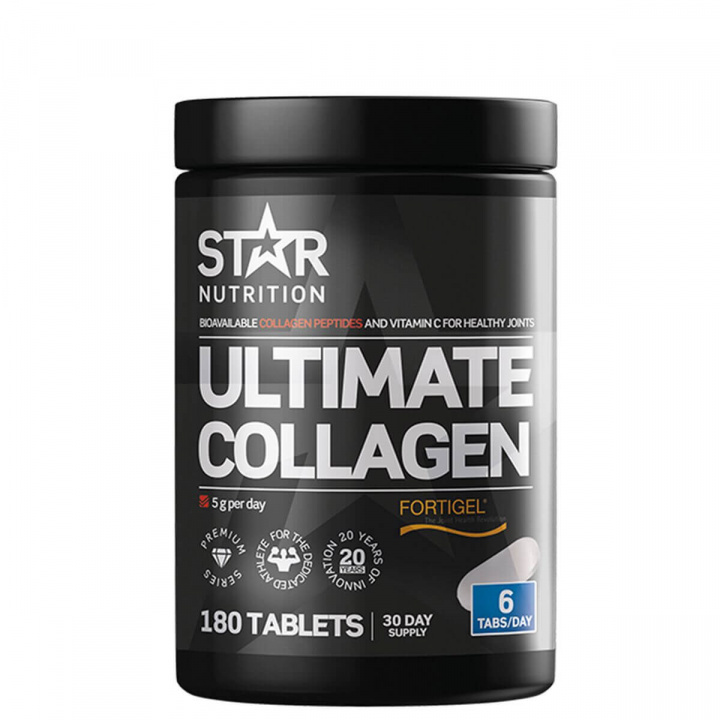 Ultimate Collagen, 180 tabletter, Star Nutrition i gruppen Kosttillskott / Kollagen, MSM & Leder hos Sportgymbutiken.se (FM-SN67897)