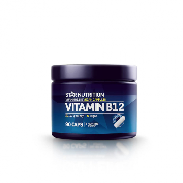 Kolla Vitamin B12, 90 kapslar, Star Nutrition hos SportGymButiken.se