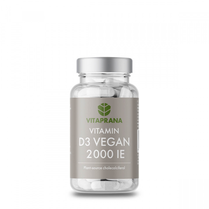 Vitamin D3 2000 IE (Vegan), 100 caps i gruppen Kosttillskott / Vitaminer & Mineraler hos Sportgymbutiken.se (FM-VP9020010)