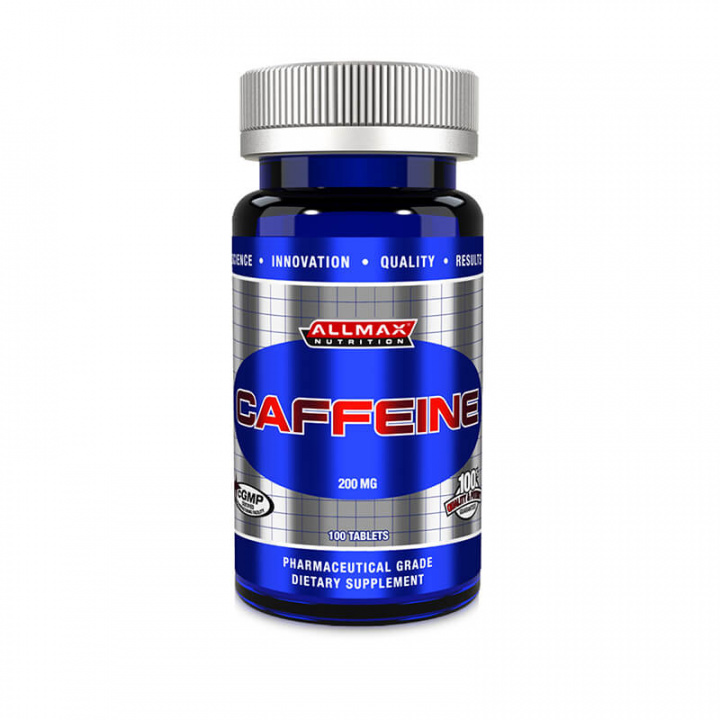 Kolla in Caffeine 200 mg, 100 tabletter, AllMax hos SportGymButiken.se