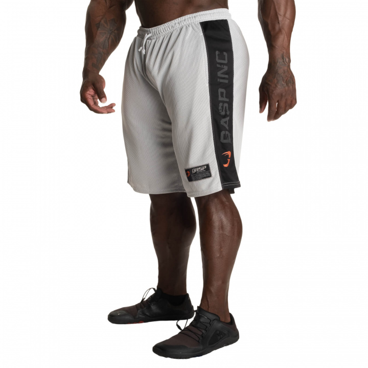 Kolla in NO1 Mesh Shorts, white/black, GASP hos SportGymButiken.se