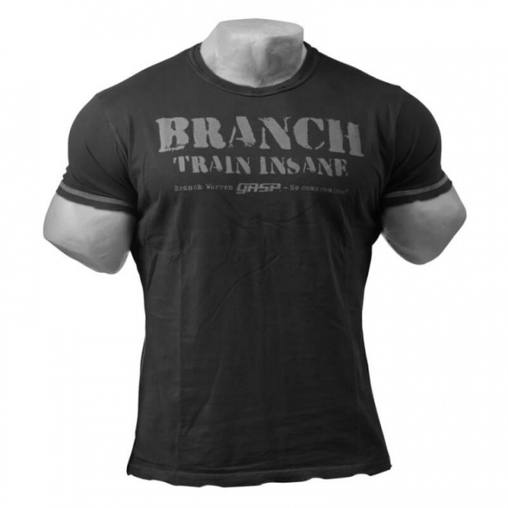 Kolla in BRANCH SPP Rough Tee, black, GASP hos SportGymButiken.se