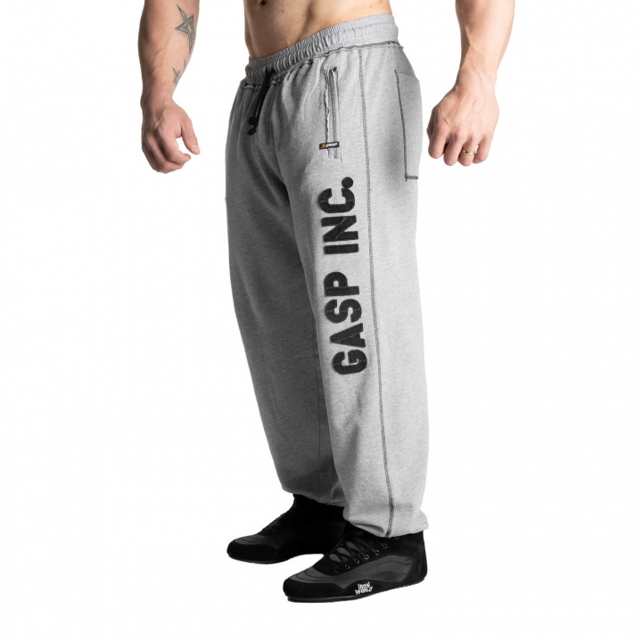 Kolla in Division Sweatpant, light grey melange, GASP hos SportGymButiken.se