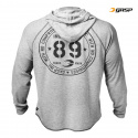 Long Sleeve Thermal Hoodie, grey melange, GASP