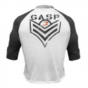 Broad Street 3/4 Sleeve, white/grey, GASP