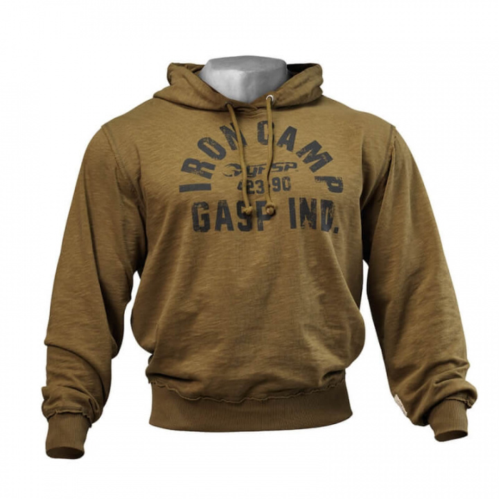 Kolla in Throwback Hoodie, military olive, GASP hos SportGymButiken.se