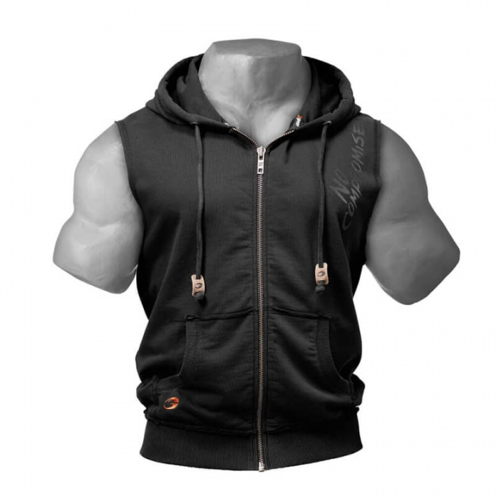 Kolla in No Compromise S/L Hood, wash black, GASP hos SportGymButiken.se