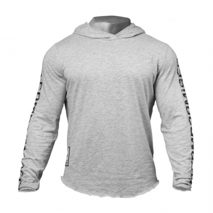 Kolla in No Compromise Hood, grey melange, GASP hos SportGymButiken.se