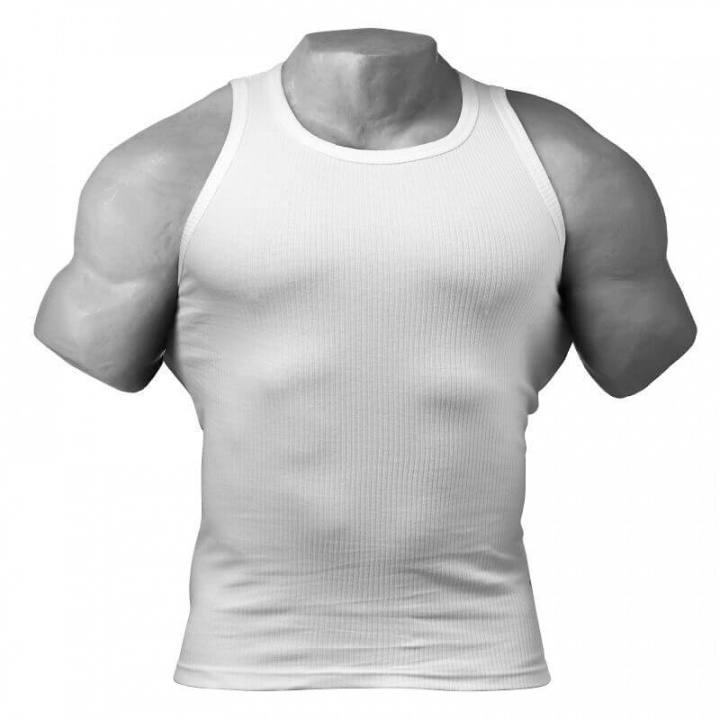 Kolla in Rigger Tank, white, GASP hos SportGymButiken.se