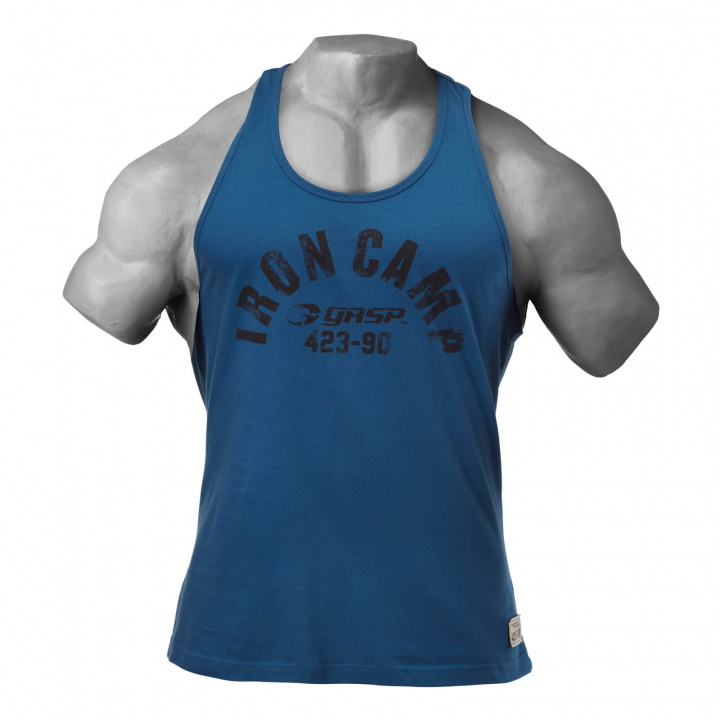 Kolla in Throwback Tank, ocean blue, GASP hos SportGymButiken.se