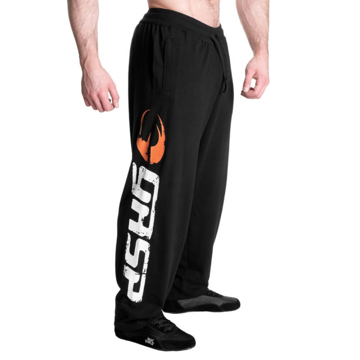 GASP Sweatpants, black/white, GASP i gruppen Herrkläder / Byxor & Tights / Träningsbyxor hos Sportgymbutiken.se (GA-220861-997r)