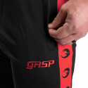 Track Suit Pants, black/red, GASP