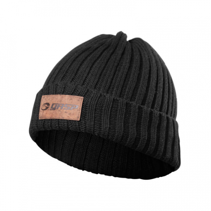 Kolla in Heavy Knitted Hat, black, GASP hos SportGymButiken.se