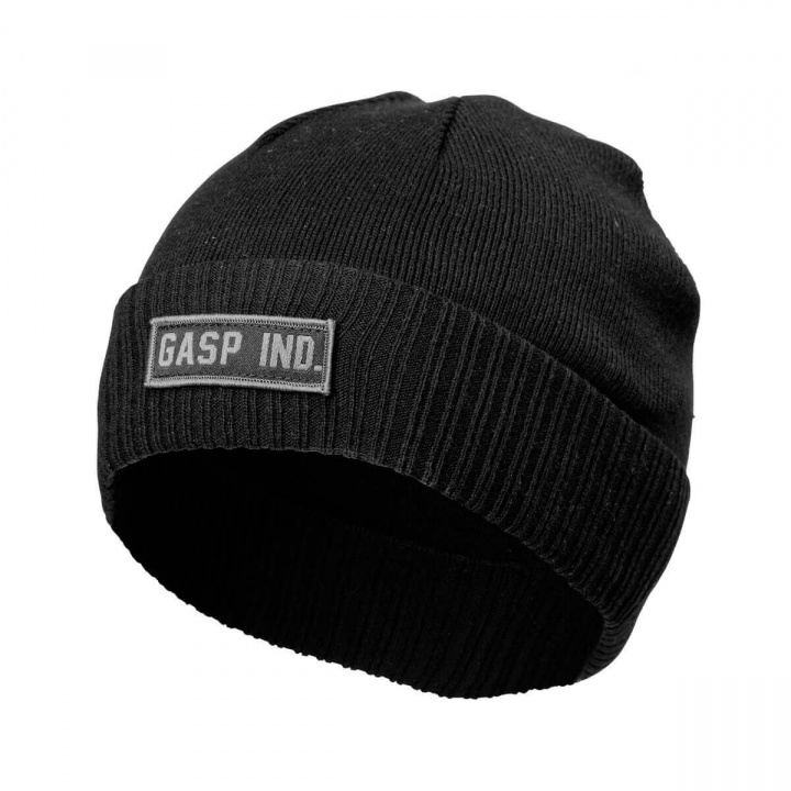 Kolla in Throwback Beanie, black, GASP hos SportGymButiken.se