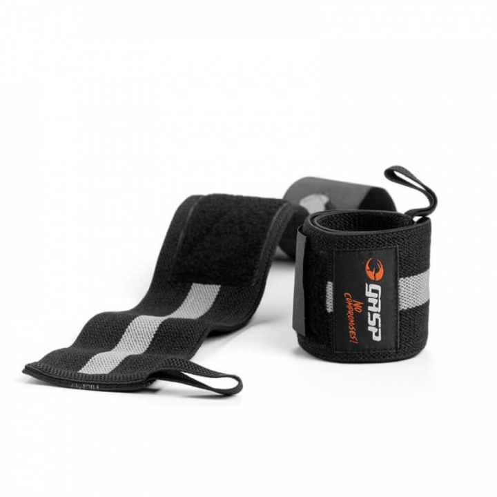 Kolla in 1RM Wrist Wraps, black/grey, GASP hos SportGymButiken.se