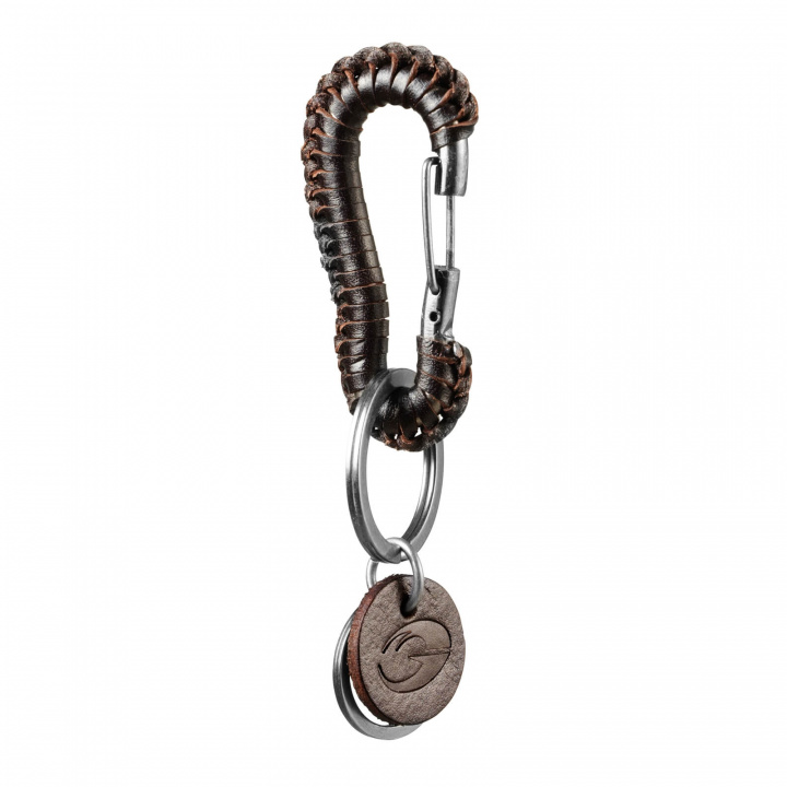 Kolla in Braided Keyclip, dark brown, GASP hos SportGymButiken.se