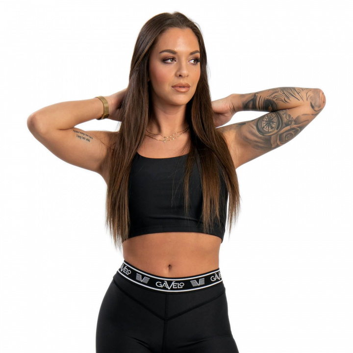 Kolla in Iconic Sports Bra, black/white, Gavelo hos SportGymButiken.se