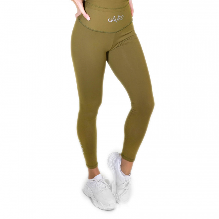 Kolla in POP Scrunch Tights, army green, Gavelo hos SportGymButiken.se