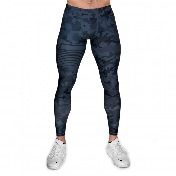 Kolla in Sniper Compression Tights, camo blue, Gavelo hos SportGymButiken.se