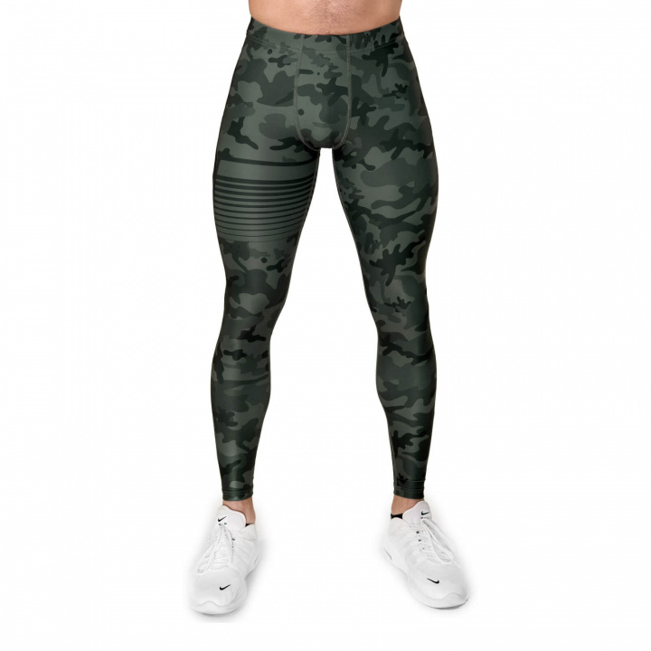 Kolla in Sniper Compression Tights, camo green, Gavelo hos SportGymButiken.se