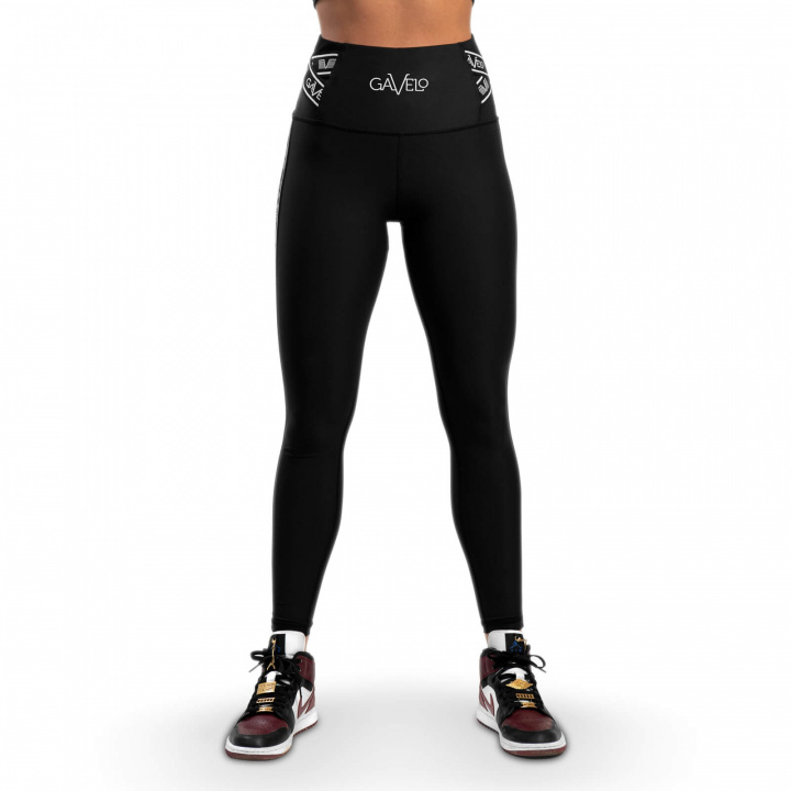 Kolla in Iconic Compression Leggings, black/white, Gavelo hos SportGymButiken.se