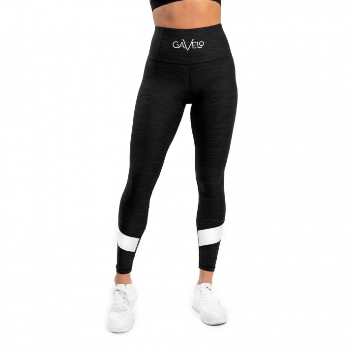 Kolla in Black & White Swirl Tights, black/white, Gavelo hos SportGymButiken.se