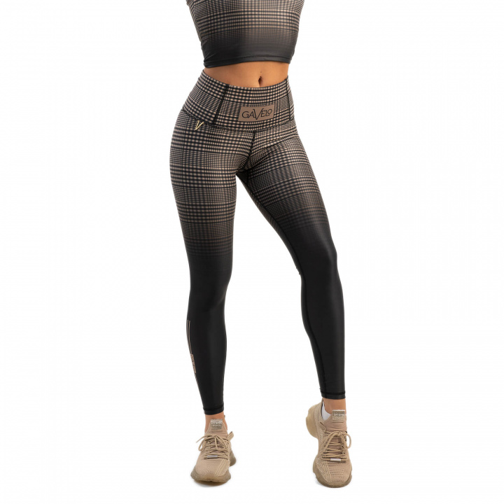 Kolla GLNCHCK 5 Compression Tights, brown/black, Gavelo hos SportGymButiken.se