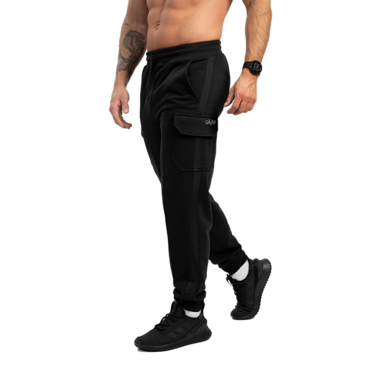 Xtreme Cargo Joggers, black, Gavelo i gruppen Herrkläder / Byxor & Tights / Träningsbyxor hos Sportgymbutiken.se (GO-SP-205r)