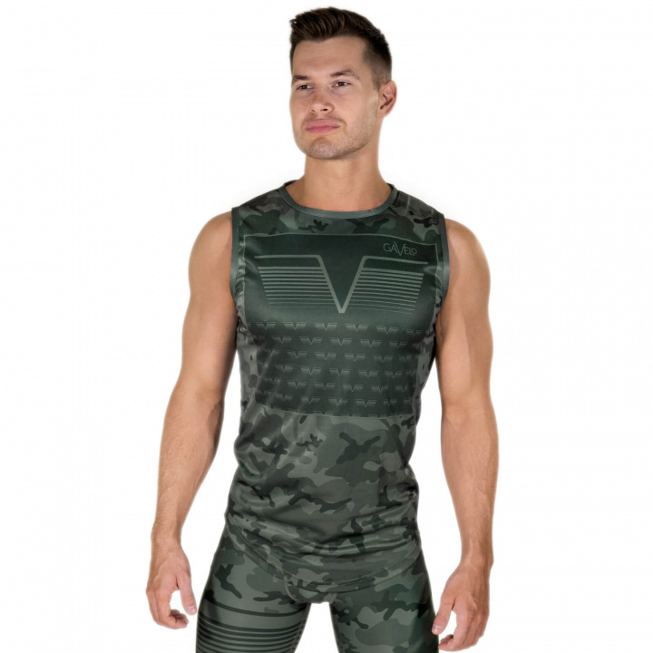 Kolla in Sniper Sleeveless Tee, green, Gavelo hos SportGymButiken.se