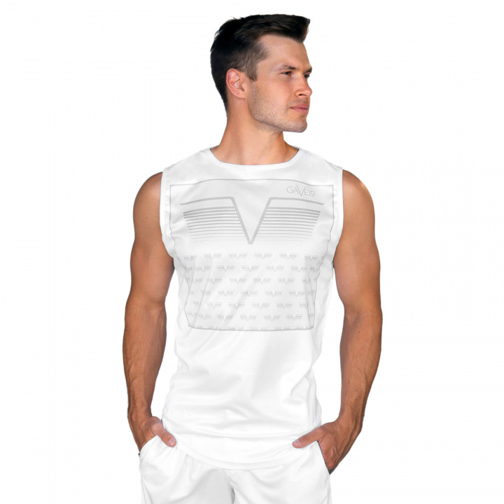 Kolla in Gavelo Sniper Sleeveless Tee, white, Gavelo hos SportGymButiken.se