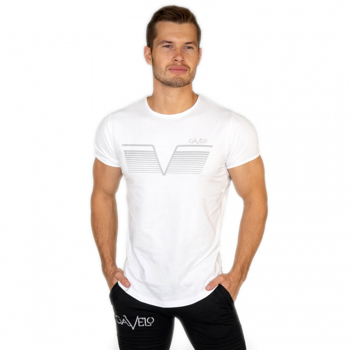 Kolla in Sports Tee, white, Gavelo hos SportGymButiken.se