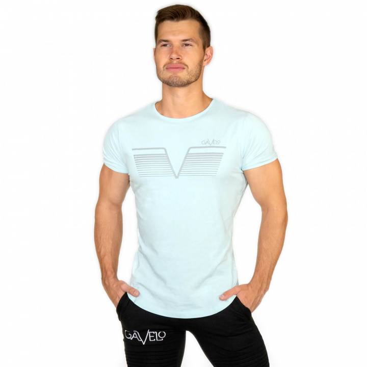 Kolla in Sports Tee, chloride blue, Gavelo hos SportGymButiken.se