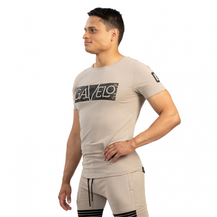 Kolla Sports Tee, beige, Gavelo hos SportGymButiken.se