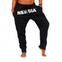 Drop Crotch Pants, black, Nebbia