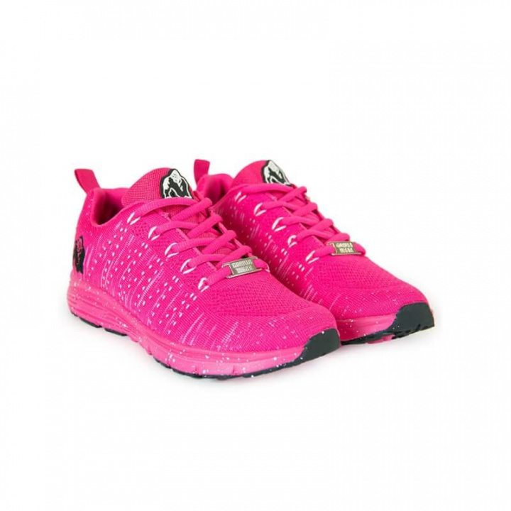 Kolla in Brooklyn Knitted Sneakers, pink/white, Gorilla Wear hos SportGymButiken
