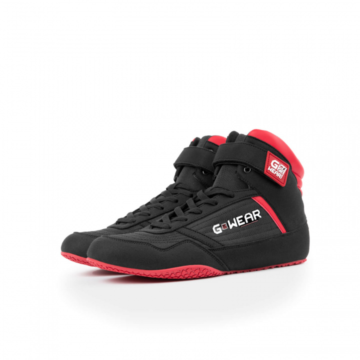 Gwear Classic High Tops, black/red, Gorilla Wear i gruppen Herrkläder / Skor / Träningsskor hos Sportgymbutiken.se (GW-90015-905r)