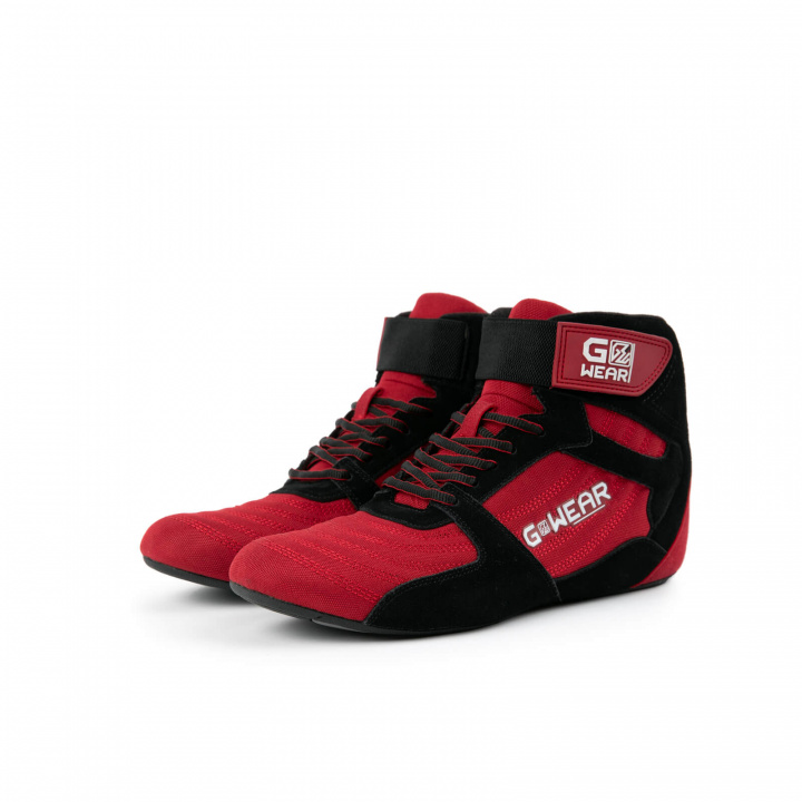 Gwear Pro High Tops, red/black, Gorilla Wear i gruppen Herrkläder / Skor / Träningsskor hos Sportgymbutiken.se (GW-90016-509r)