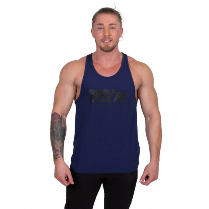 Kolla in Classic Tank Top, navy, Gorilla Wear hos SportGymButiken.se