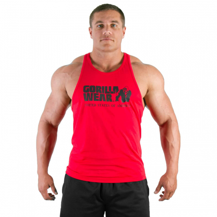 Kolla in Classic Tank Top, red, Gorilla Wear hos SportGymButiken.se