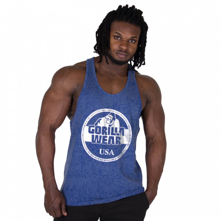 Kolla in Mill Valley Tank Top, blue, Gorilla Wear hos SportGymButiken.se