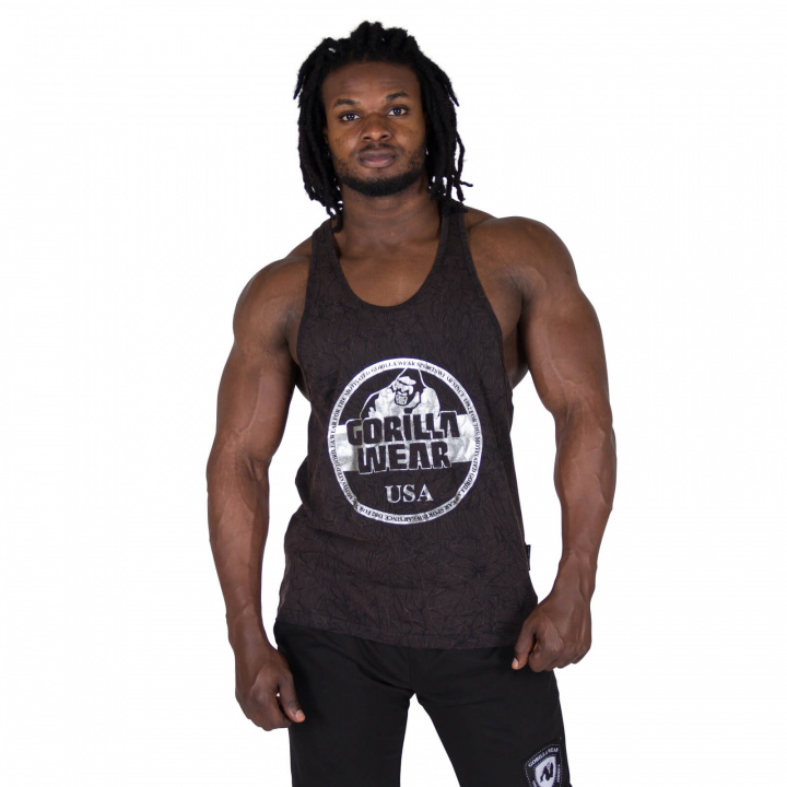 Kolla in Mill Valley Tank Top, black, Gorilla Wear hos SportGymButiken.se