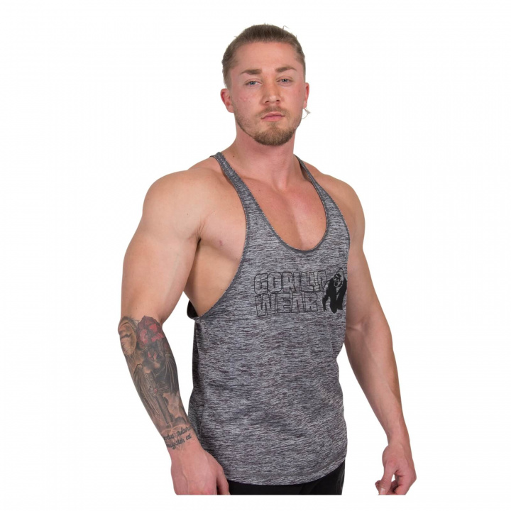 Kolla in Austin Tank Top, grey, Gorilla Wear hos SportGymButiken.se